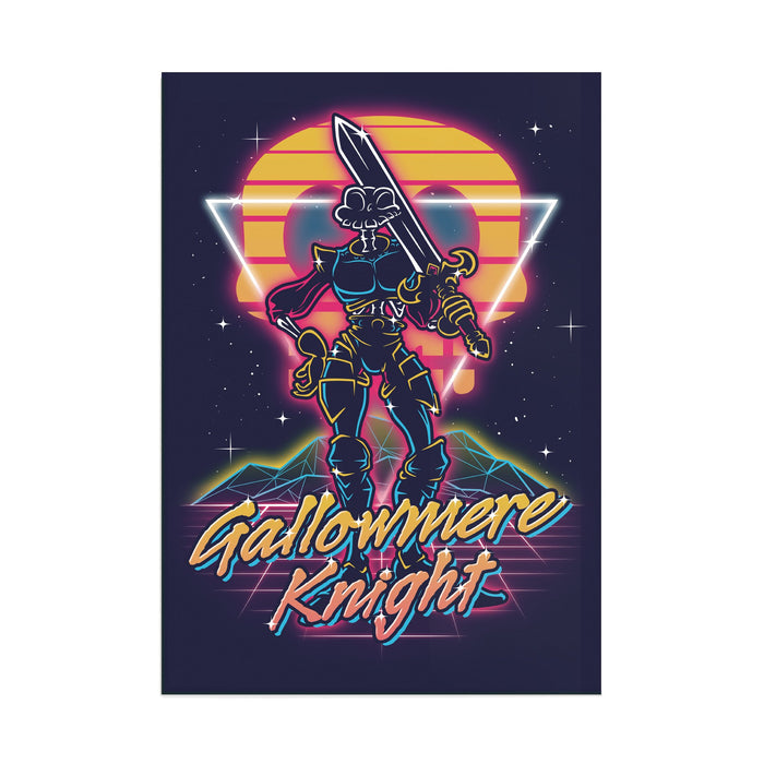 Retro Gallowmere Knight - Acrylic Wall Art Poster