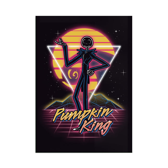 Retro Pumpkin King - Acrylic Wall Art Poster