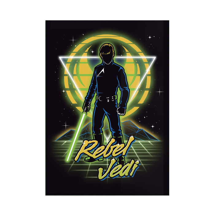 Retro Rebel Jedi - Acrylic Wall Art Poster
