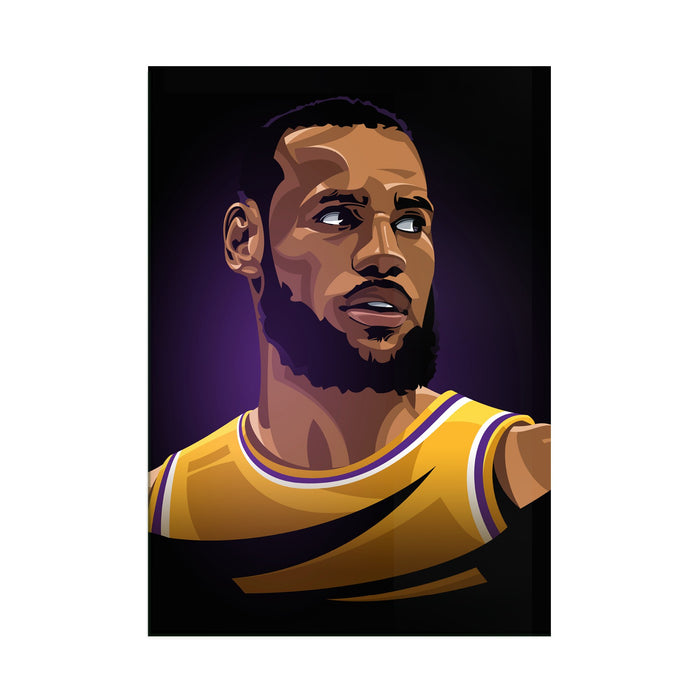 Lebron James - Acrylic Wall Art Poster Print