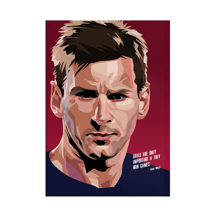 Messi - Acrylic Wall Art Poster Print