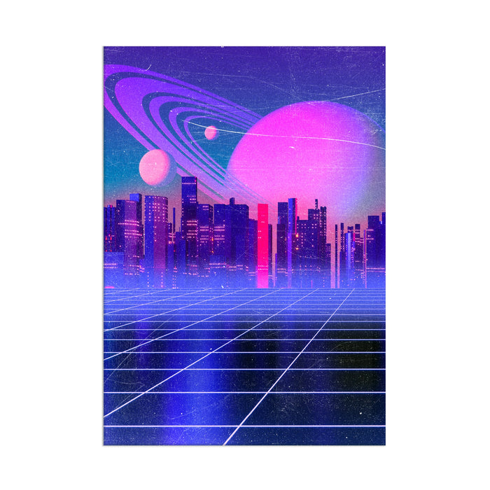 Retro Landscape - Acrylic Wall Art Poster Print