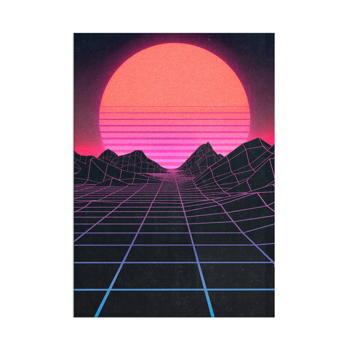 Retro Landscape - Acrylic Wall Art Poster Print