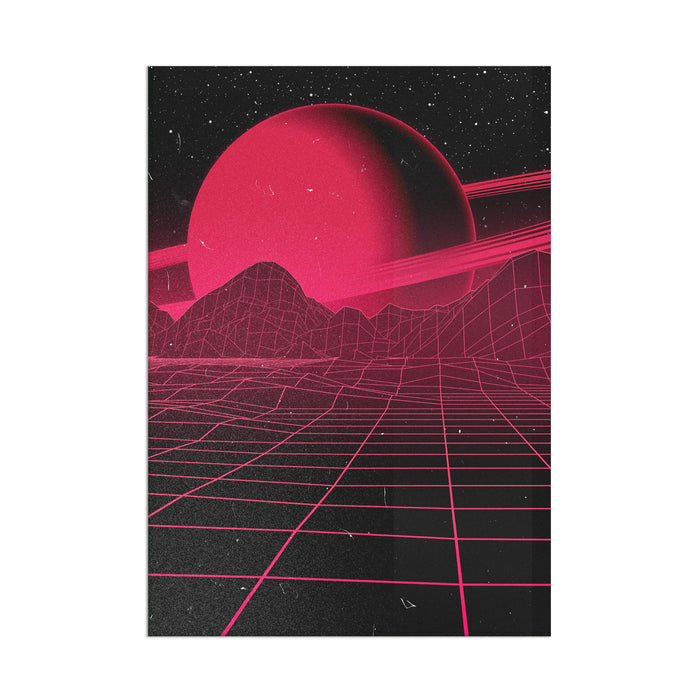 Retro Landscape - Acrylic Wall Art Poster Print