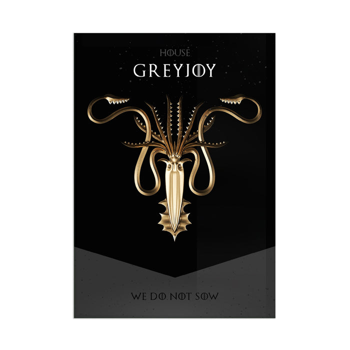 GOT House Greyjoy- Acrylic Wall Art Poster Print