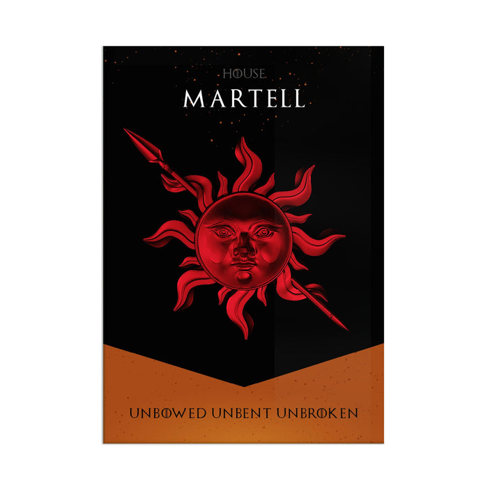 GOT House Martell - Acrylic Wall Art Poster Print