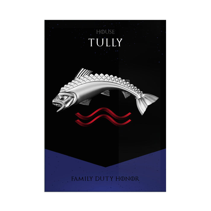 GOT House Tully - Acrylic Wall Art Poster Print