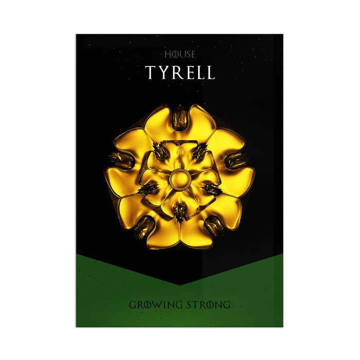 GOT House Tyrell - Acrylic Wall Art Poster Print