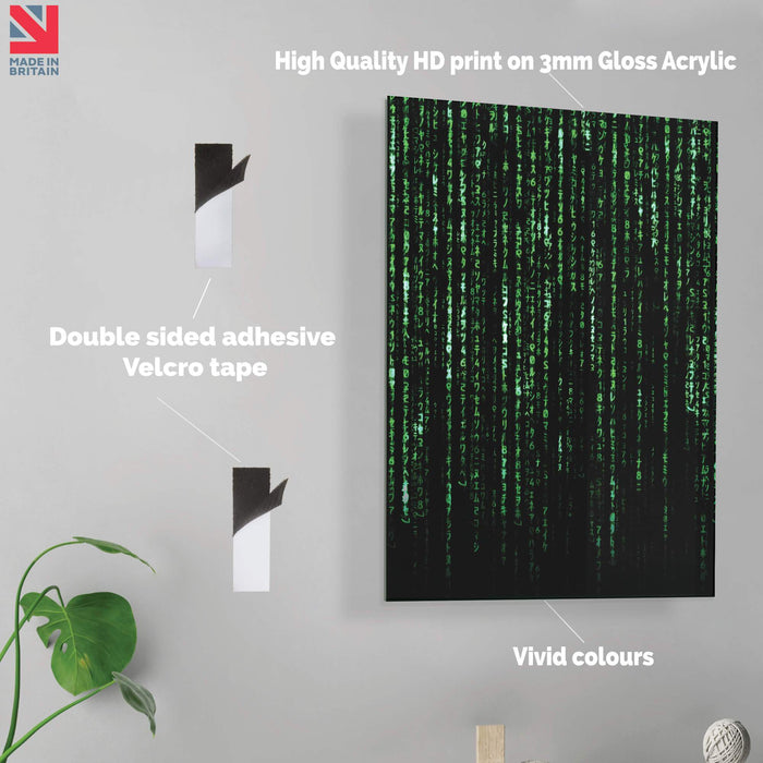 The Matrix Code | Movie Poster Print - Acrylic Wall Art