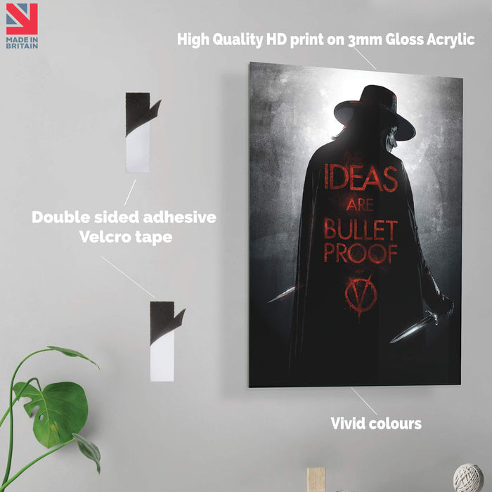 V for Vendetta | Acrylic Movie Poster Print
