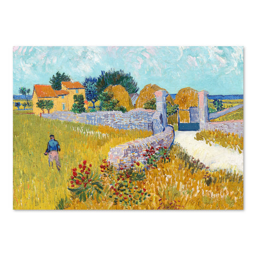 Van Gogh Farmhouse in Provence - Acrylic Wall Art Poster Print