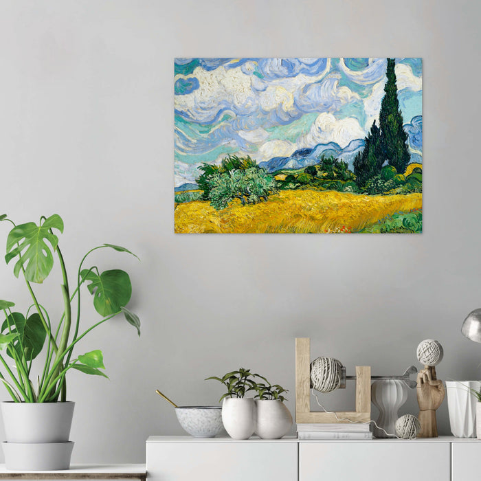 Van Gogh Wheat Field Cyresses - Acrylic Wall Art Poster Print