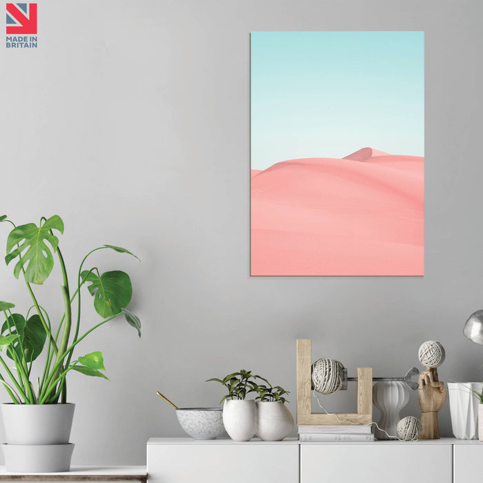 Pink Sands Desert - Acrylic Wall Art Poster Print