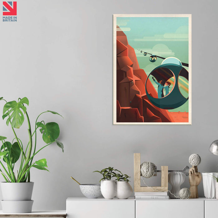 Olympus Mons Mars Poster - Acrylic Wall Art Print