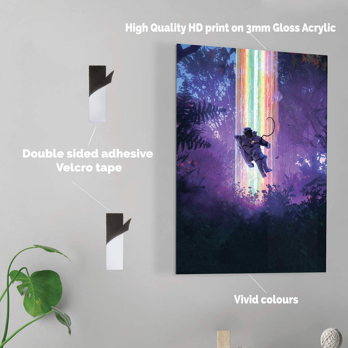 Floating Astronaut - HD Acrylic Wall Art Poster Print