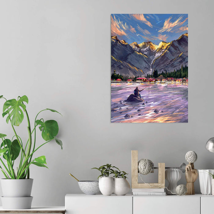Shangri La Fishing - HD Acrylic Wall Art Poster Print