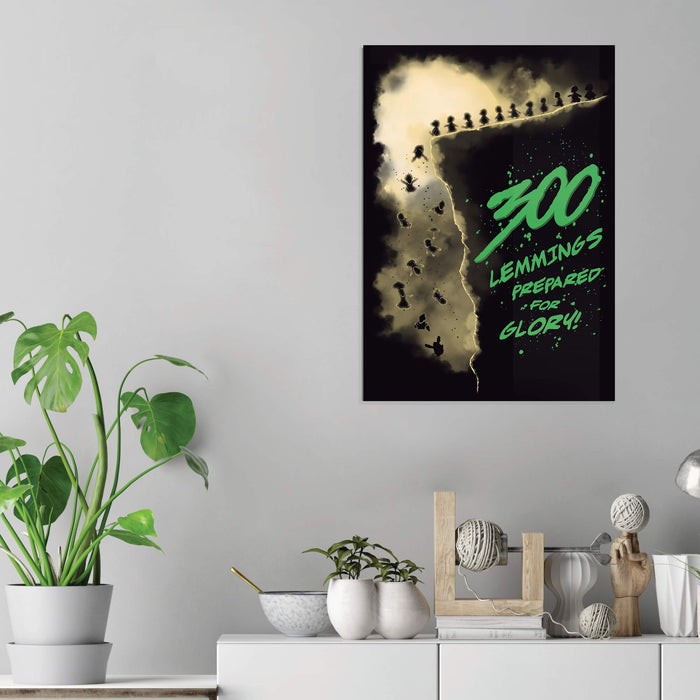 300 Lemmings - Acrylic Wall Art Poster