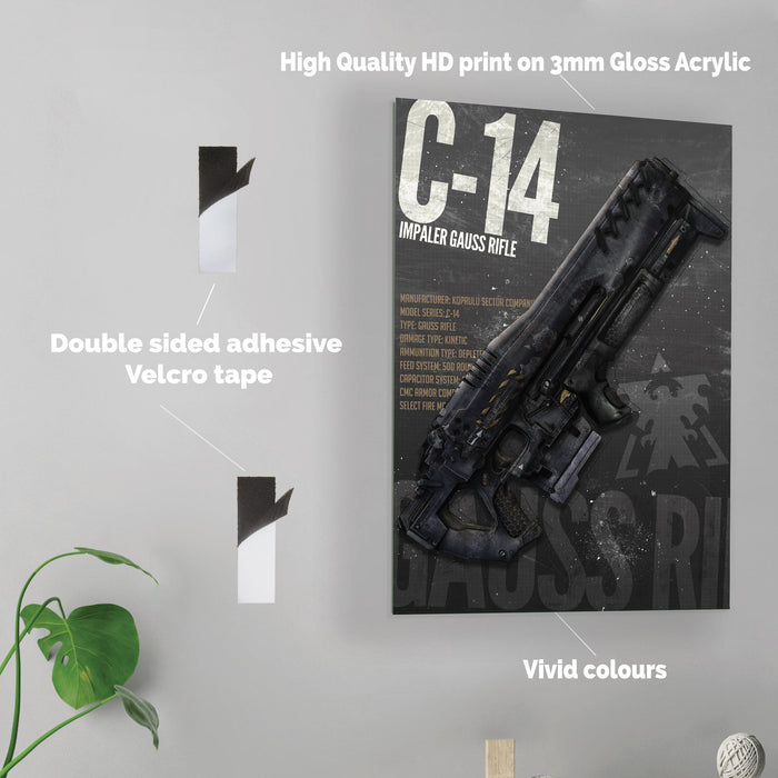 Gun Gauss - Printed Acrylic Wall Art Poster