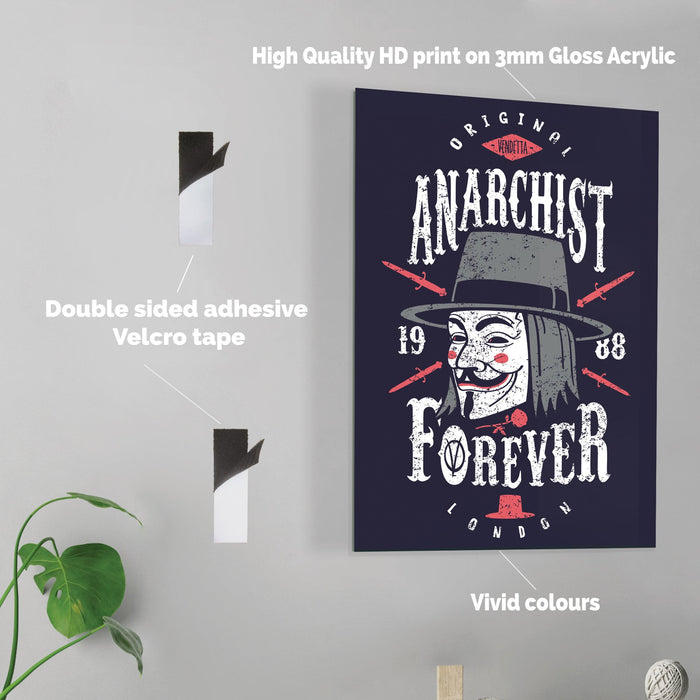 Anarchist Forever - Acrylic Wall Art Poster