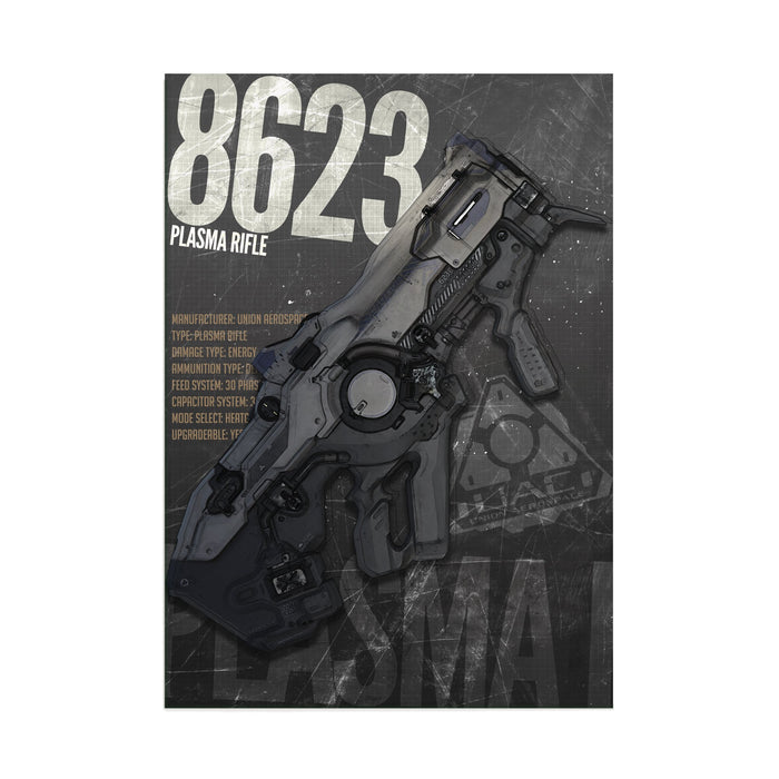 Gun Plasma - Printed Acrylic Wall Art Poster