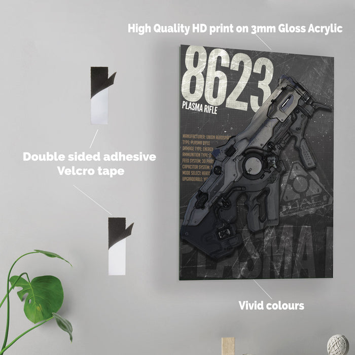 Gun Plasma - Printed Acrylic Wall Art Poster
