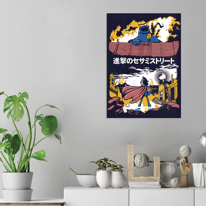 Attack on Sesame Street - Acrylic Wall Art Poster