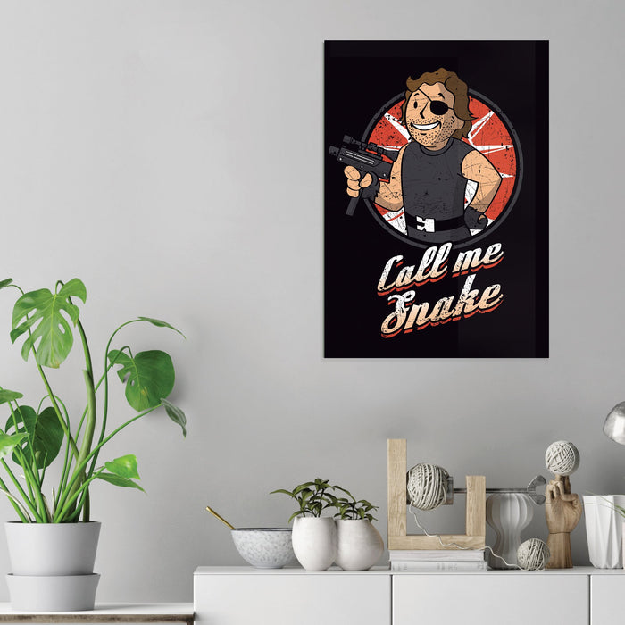 Call me Snake - Acrylic Wall Art Poster