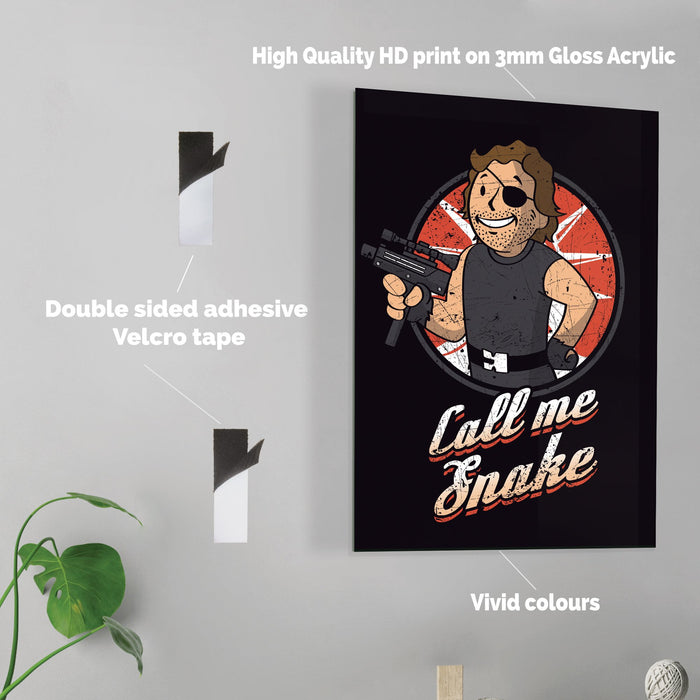 Call me Snake - Acrylic Wall Art Poster
