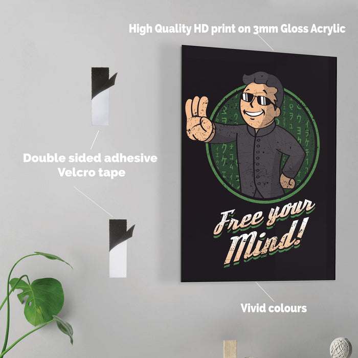 Free Your Mind - Acrylic Wall Art Poster