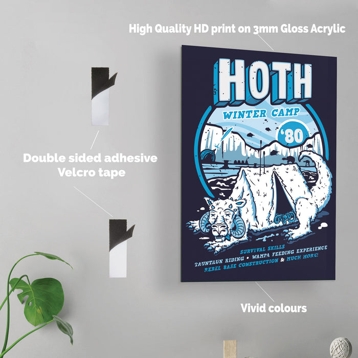 Hoth Winter Camp - Acrylic Wall Art Poster
