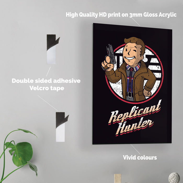 Replicant Hunter - Acrylic Wall Art Poster