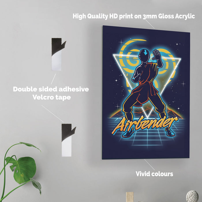 Retro Airbender - Acrylic Wall Art Poster