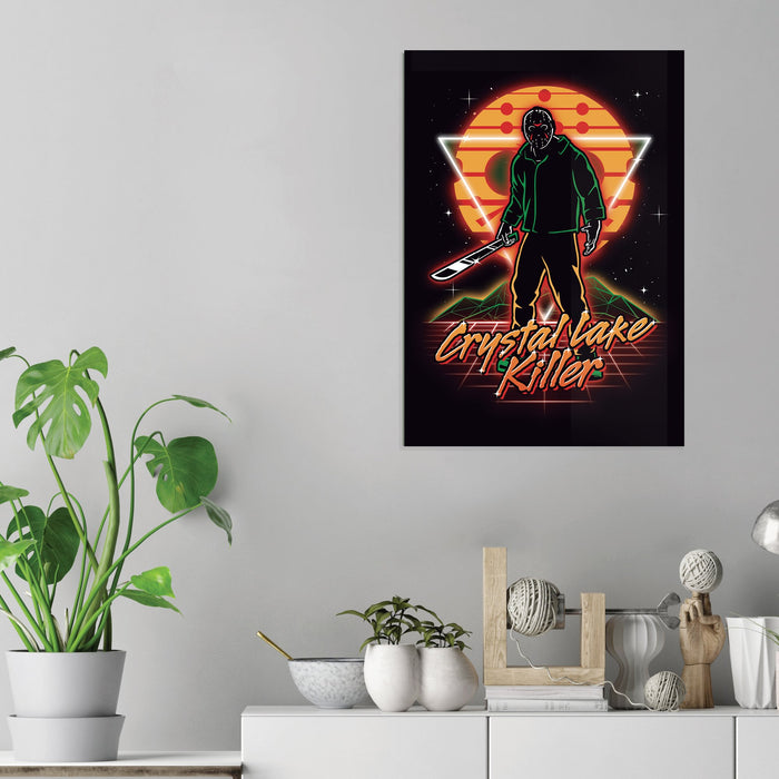 Retro Camper Killer - Acrylic Wall Art Poster