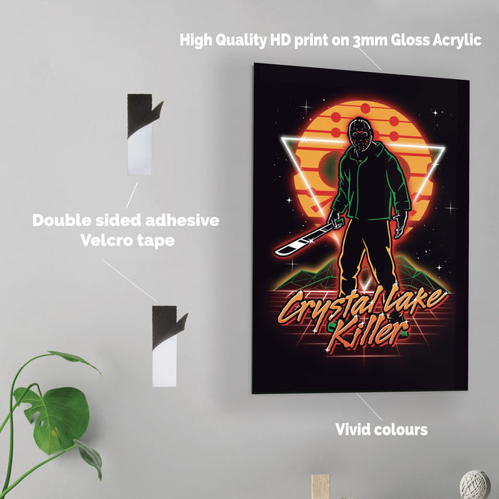 Retro Camper Killer - Acrylic Wall Art Poster