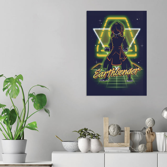 Retro Earthbender - Acrylic Wall Art Poster
