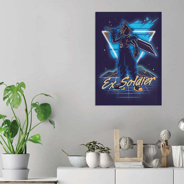 Retro Ex-Soldier - Acrylic Wall Art Poster