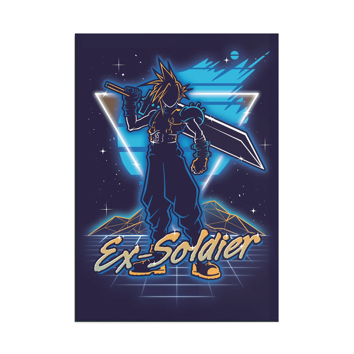 Retro Ex-Soldier - Acrylic Wall Art Poster