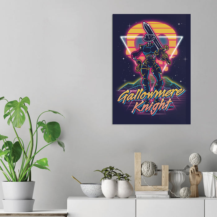 Retro Gallowmere Knight - Acrylic Wall Art Poster