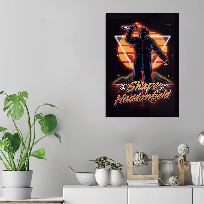 Retro Haddonfield Shape - Acrylic Wall Art Poster