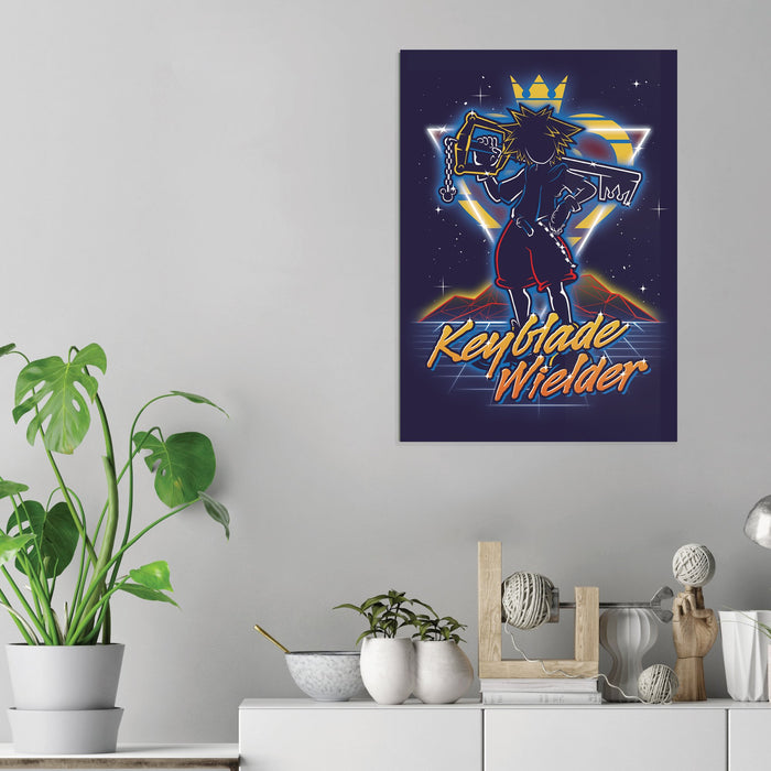 Retro Keybalde Wielder - Acrylic Wall Art Poster