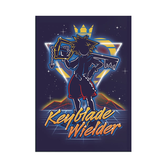 Retro Keybalde Wielder - Acrylic Wall Art Poster