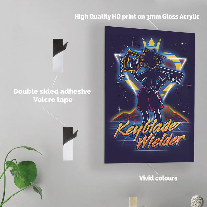 Retro Keybalde Wielder - Acrylic Wall Art Poster