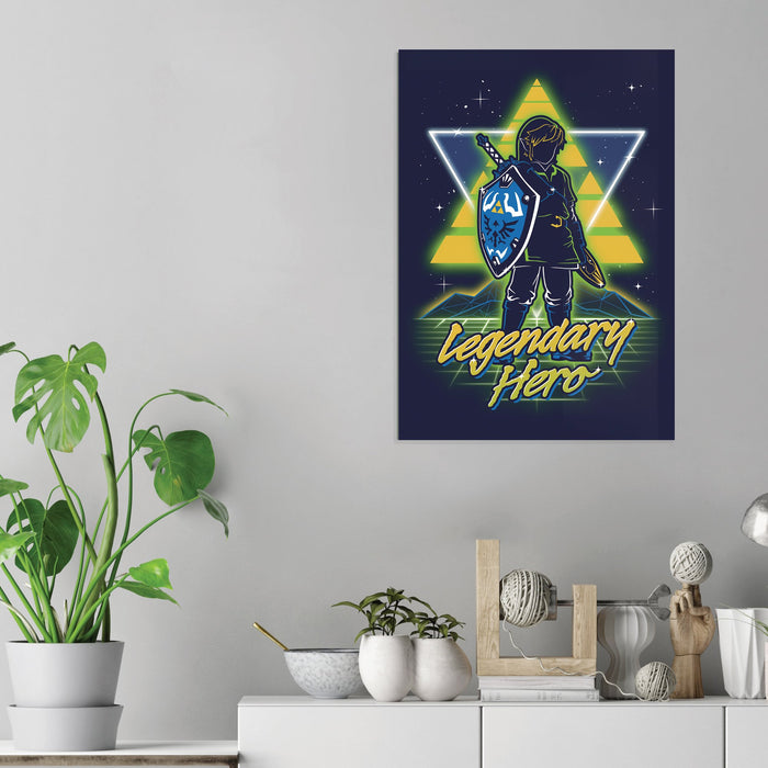 Retro Legendary Hero - Acrylic Wall Art Poster