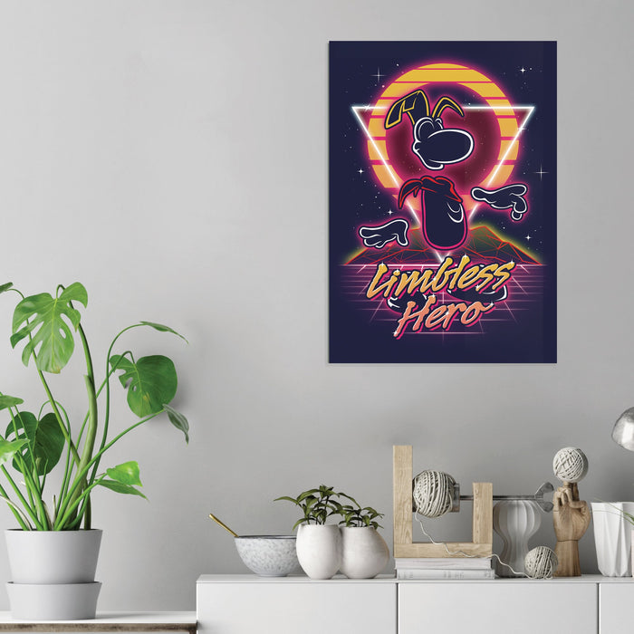 Retro Limbless Hero - Acrylic Wall Art Poster
