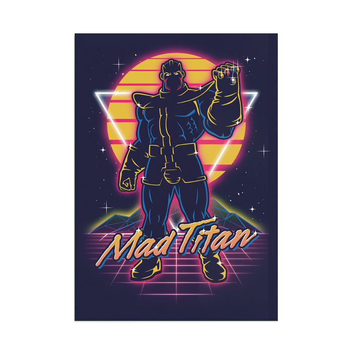 Retro Mad Titan - Acrylic Wall Art Poster