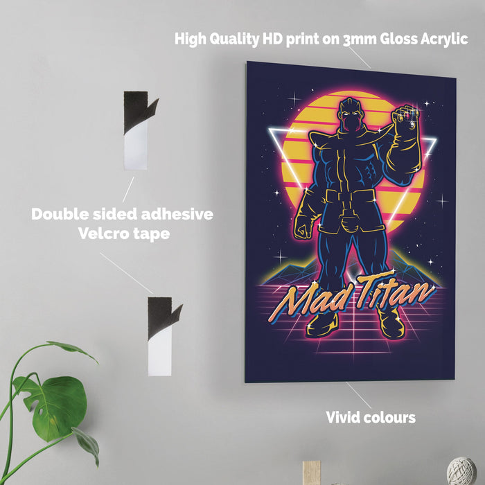 Retro Mad Titan - Acrylic Wall Art Poster