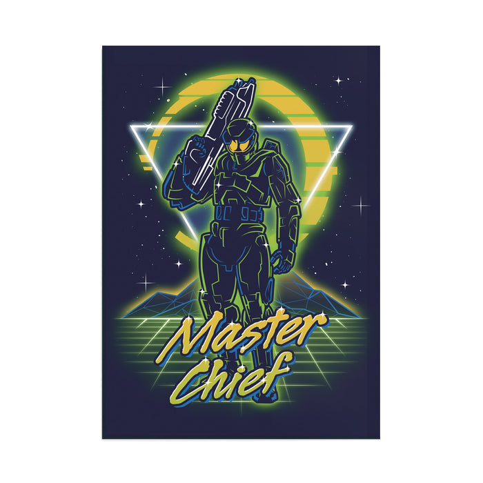 Retro Master Chief - Acrylic Wall Art Poster