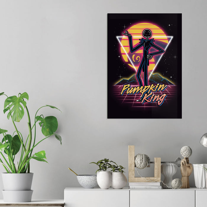 Retro Pumpkin King - Acrylic Wall Art Poster