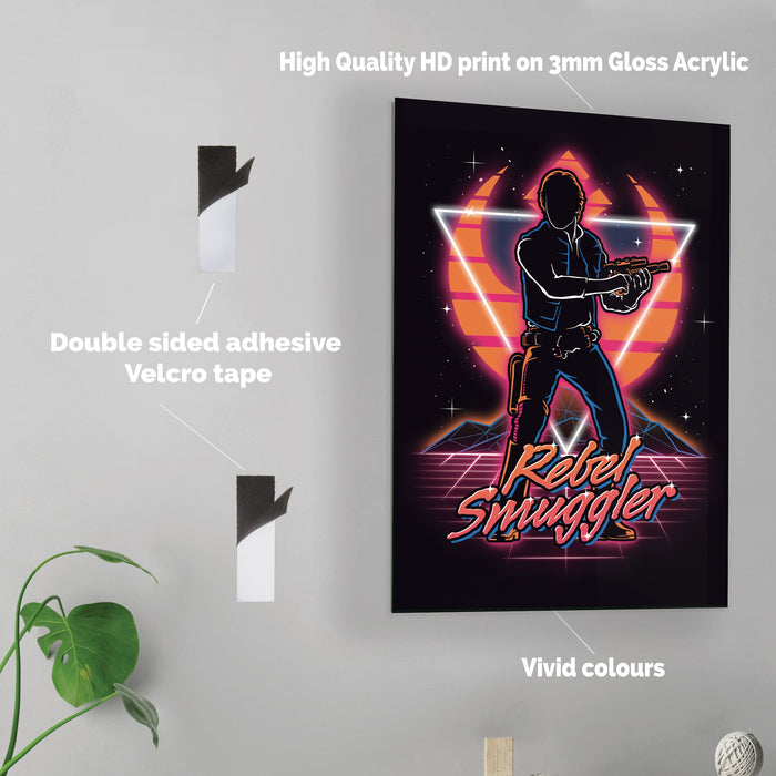 Retro Rebel Smuggler - Acrylic Wall Art Poster