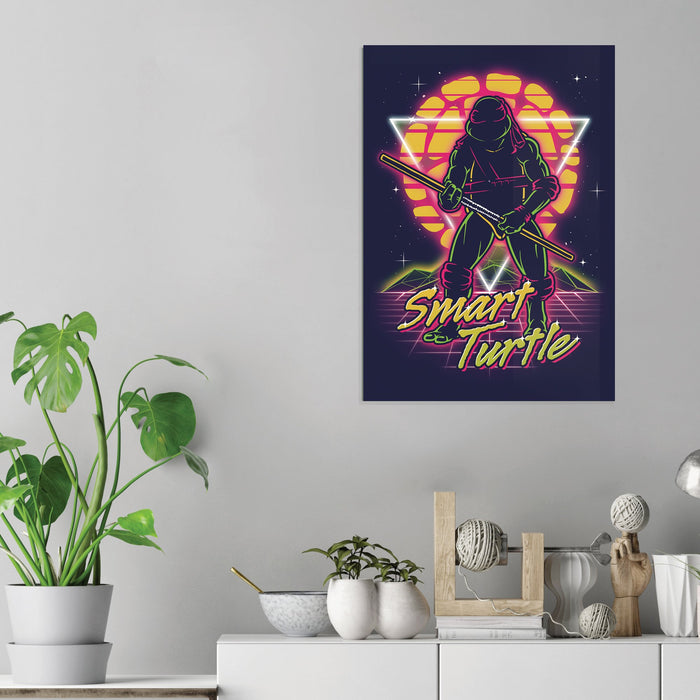 Retro Smart Turtle - Acrylic Wall Art Poster